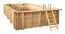 Piscine de jardin rectangulaire Sunnydream 08, 7,90 x 4,00 mètres, avec système de filtration Premium, média filtrant, échelle de piscine, liner de piscine, voile de fond et voile de paroi, raccords d'angle en acier inoxydable
