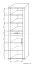 Armoire Aitape 26, couleur : chêne Sonoma foncé / chêne Sonoma clair - Dimensions : 188 x 60 x 40 cm (H x L x P)