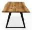 Table de salle à manger Taranaki 05, Chêne sauvage massif huilé - Dimensions : 240 x 100 cm (l x p)