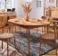 Table de salle à manger Wellsford 54, en bois de hêtre massif huilé - Dimensions : 180 x 100 cm (l x p)
