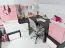 Face métallique pour meubles de la série Marincho, couleur : rose - Dimensions : 53 x 53 cm (L x H)