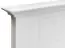 Lit double Gyronde 19, pin massif, laqué blanc - Surface de couchage : 160 x 200 cm (l x L)
