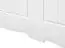 Lit double Gyronde 19, pin massif, laqué blanc - Surface de couchage : 160 x 200 cm (l x L)