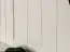 Armoire Gyronde 28, pin massif, laqué blanc - 134 x 108 x 8 cm (H x L x P)