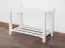 Porte-chaussures en hêtre massif laqué blanc Junco 225 - 40 x 58 x 26 cm (h x l x p)