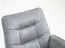 Chaise pivotante Maridi 271, Couleur : Gris clair - Dimensions : 93 x 62 x 64 cm (h x l x p)