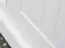 Vitrine Gyronde 15, pin massif, Couleur : Blanc / Noyer - 190 x 90 x 45 cm (H x L x P)