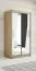 120 cm de large Armoire avec 2 portes | 5 casiers | Couleur: Chêne Sonoma / Blanc Abbildung