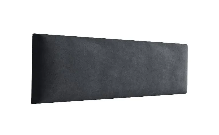 Panneaux rembourrés, lot de 10, Couleur : Noir, Revêtement : Velours, dimensions : 40 x 15 cm