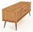Commode Rolleston 09 en bois massif de cœur de hêtre huilé | 57 x 144 x 46 cm | Design naturel et raffiné