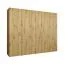 Armoire Korab 35 | 3 tringles | 5 portes | 250 cm de large | Chêne Artisan | Soft-Close | Poignées couleur cachemire