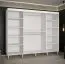 Armoire moderne avec suffisamment d'espace de rangement Jotunheimen 23, couleur : blanc - dimensions : 208 x 250,5 x 62 cm (h x l x p)