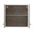 Armoire suspendue Mionica 02, deux compartiments, Couleur : Chêne gris / Sable, chants ABS, Poignées : Argent, dimensions : 57 x 60 x 30 cm, deux portes, pour cuisine