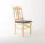 Chaise en bois de pin massif, naturel 002 - Dimensions 93 x 43 x 45 cm (H x L x P)