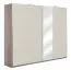 Armoire à portes coulissantes Sabadell 14 | Chêne / Beige Haute Brillance | 222 x 269 x 64 cm