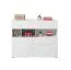 Commode chambre ado Lede 12 | Gris / Blanc | 90 x 110 x 40 cm | Design moderne