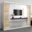 250 cm de large Armoire avec 10 casiers et 3 portes | Couleur: Chêne Sonoma / Blanc Abbildung