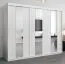 250 cm de large Armoire avec 3 portes | 10 casiers | Couleur: Blanc Abbildung