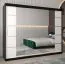 Grande 250 cm de large Armoire avec 3 portes | 10 casiers | Couleur: Blanc / Noir Abbildung