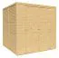 Bois-Abri de jardin 2,11 x 2,07 mètres (incl. toit) | Naturel | toit plat Abbildung