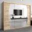 Grande 250 cm de large Armoire avec 10 casiers et 3 portes | Couleur: Chêne Sonoma Abbildung