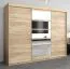 Grande 250 cm de large Armoire avec 10 casiers et 3 portes | Couleur: Chêne Sonoma Abbildung