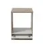 Meuble bas pour appareils encastrables Mionica, Couleur : Chêne gris / Sable, 1 porte basculante, Dimensions : 82 x 60 x 56,5 cm