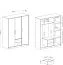 Chambre à coucher - Armoire, Couleur: Blanc / Chêne - Dimensions: 190 x 150 x 56 cm (H x L x P)