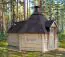 Abri grill et sauna Eisenhut 05 - Dimensions : 545 x 376 x 310 (L x P x H), Surface au sol : 13 m², Toit en toile 
