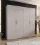 Armoire à portes battantes / 2 mètres de large / 2 tringles à vêtements / Couleur : Cachemire / Poignées : Cachemire / Dimensions : 200 x 52 x 202 cm / Armoire / 2 compartiments / 4 portes