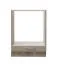 Meuble bas pour appareils encastrables Mionica, Couleur : Chêne gris / Sable, 1 porte basculante, Dimensions : 82 x 60 x 56,5 cm