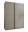 Armoire / Armoire à portes coulissantes | 11 compartiments | 245,5 x 200 x 64 cm | 10 étagères | 2 tringles à vêtements | 2 portes coulissantes | Couleur : cachemire | Fermeture en douceur