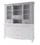 Dessus de vitrine Bignona 18, Couleur : Pin blanc - 106 x 165 x 42 cm (H x L x P)