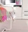 Lit escamotable horizontal | Lit rabattable | Lit mural | Surface de couchage 120 x 200 cm | Lit simple | Couleur : blanc / noir | Sommier à lattes inclus | 2 tablettes | Nalut 11
