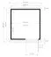 Abri de jardin Kiel 02 avec plancher, gris clair laqué - en éléments de 19 mm, surface au sol : 5,10 m², toit plat