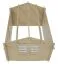Abri de jardin Wiesentraum 02, 34 mm Maison en madriers, naturel, surface au sol 12 m², avec 1 porte double et 1 fenêtre simple, Toit à deux versants