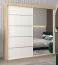 200 cm de large Armoire avec 10 casiers et 2 portes | Couleur: Chêne Sonoma / Blanc Abbildung