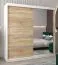 200 cm de large Armoire avec 10 casiers et 2 portes | Couleur: Chêne Sonoma / Blanc Abbildung