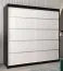 2 mètres de large Armoire avec 2 portes | Couleur: Blanc / Noir Abbildung