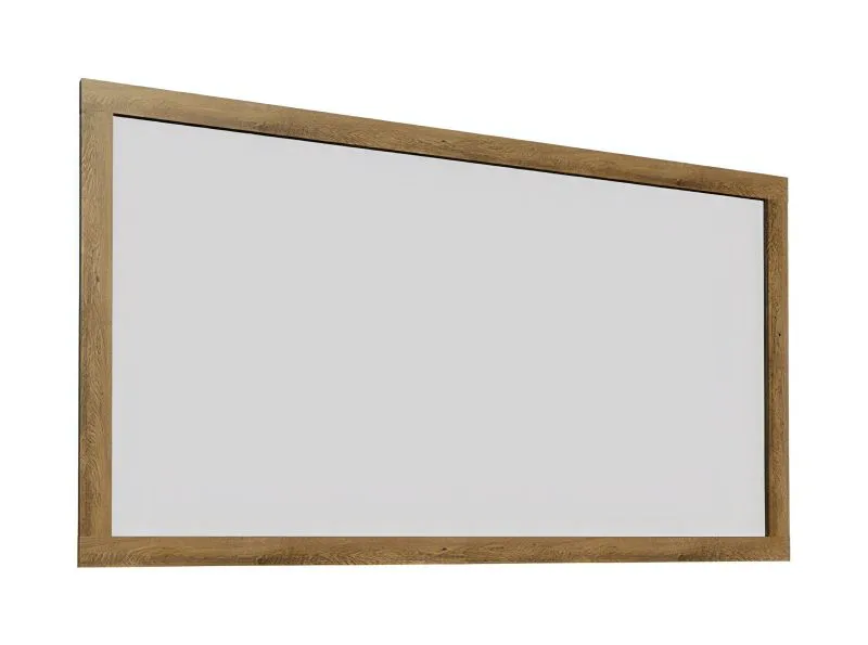 Selun 16 - Miroir mural | Finition chêne foncé | 85 x 123 x 7 cm | Design moderne
