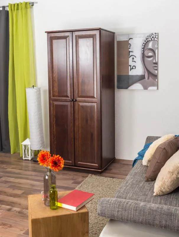 Armoire massif, Couleur: Noisette 190x80x60 cm Abbildung