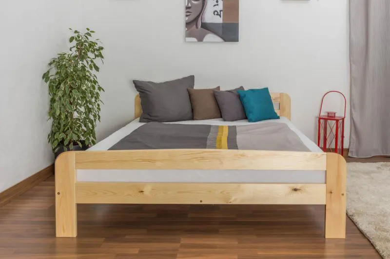 Pin Lit en bois Cadre de lit 160 x 200 cm Naturel Abbildung