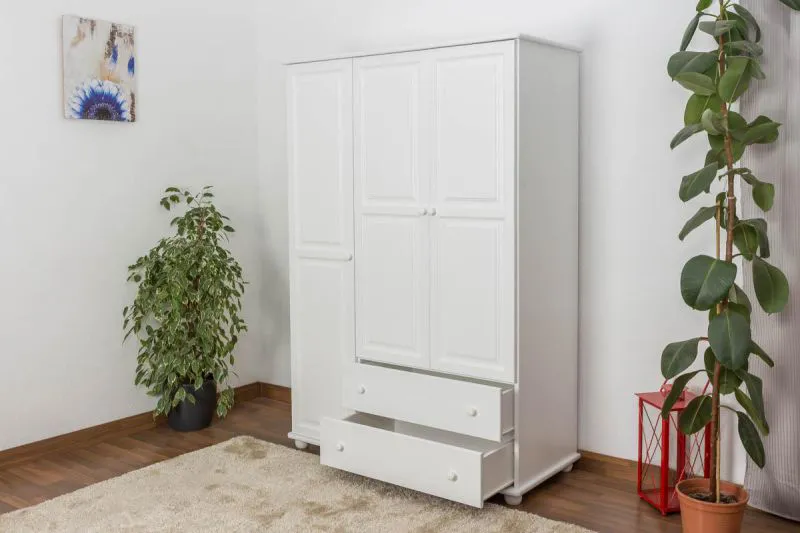 Armoire 3-portes, Couleur: Blanc 195x135x59 cm Abbildung