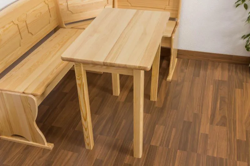 Table de cuisine 50x80 cm Pin massif, Couleur: Naturel Abbildung