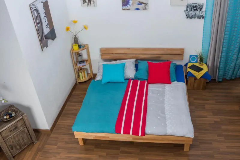 Lit Coeur de Hêtre massif 180 x 200 cm huilé Abbildung