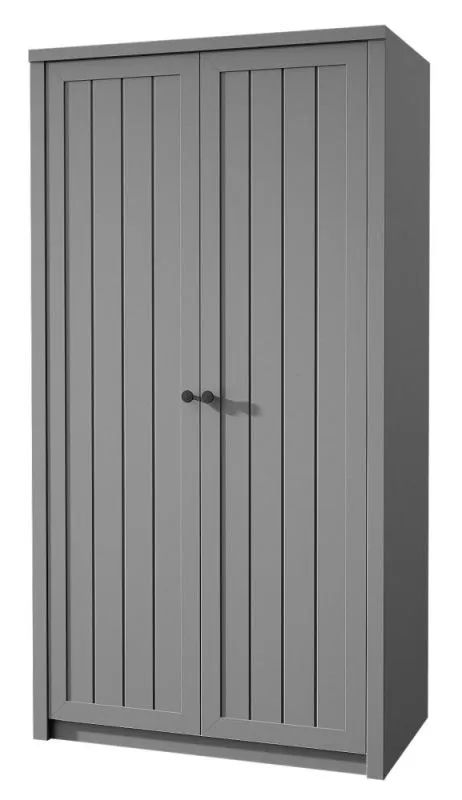 Chambre à coucher - Armoire, Couleur: Gris - 198 x 90 x 53 cm (H x L x P) Abbildung
