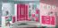 Armoire penderie enfant Walter 01 | 2 portes, 1 tiroir | Blanc & Rose brillant | 191 x 80 x 50 cm