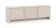 Meuble TV en cachemire / Vytgarth 01 / 52 x 168 x 39 cm / 3 portes / 3 compartiments / Système Push-to-Open / Design sans poignées / anguleux / robuste