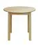 Table en bois de pin massif naturel Junco 234B (ronde) - diamètre 80 cm