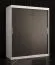 Armoire sobre avec grand espace de rangement Balmenhorn 10, Couleur : Blanc mat / Noir mat - Dimensions : 200 x 150 x 62 cm (H x L x P)